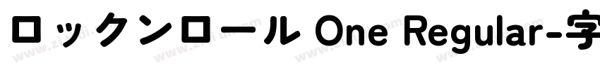 ロックンロール One Regular字体转换